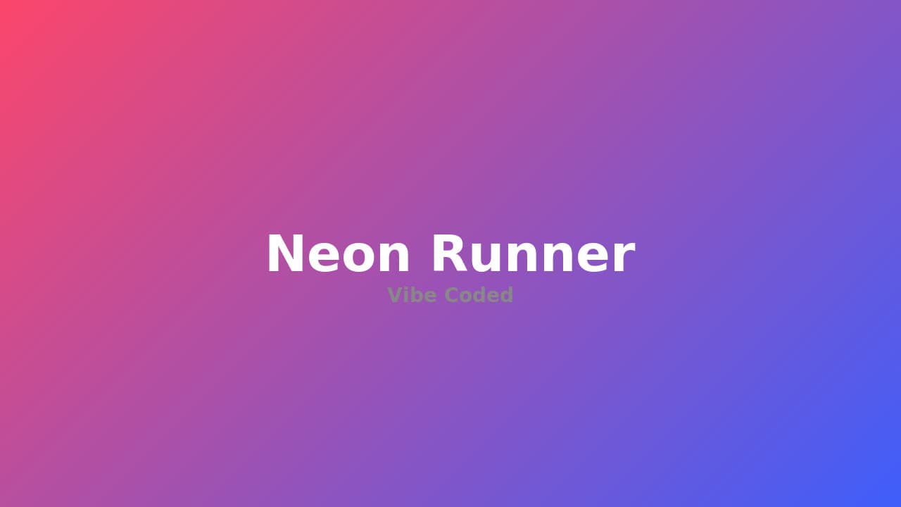 Neon Runner